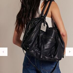 Free People Black Emerson Tote Bag
